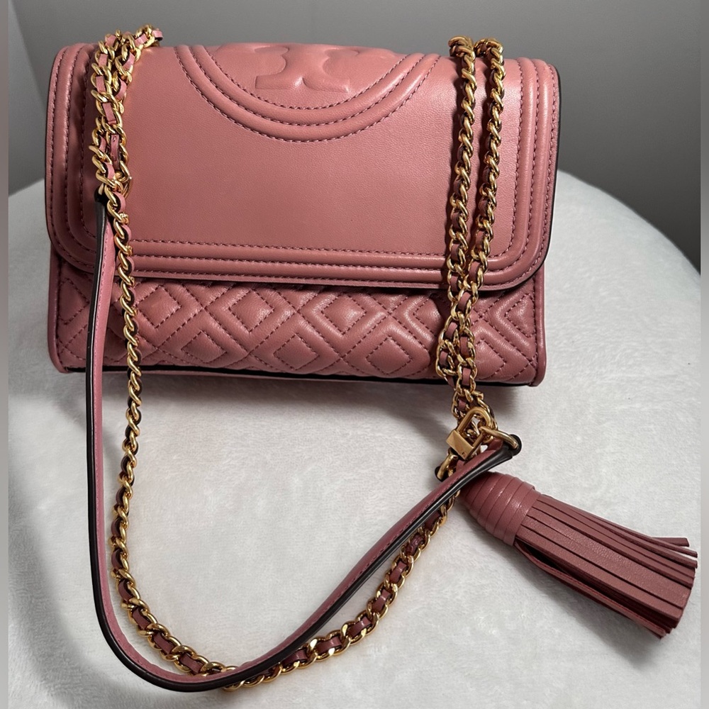 Authentic Tory Burch Fleming Small Convertible Sh… - image 2